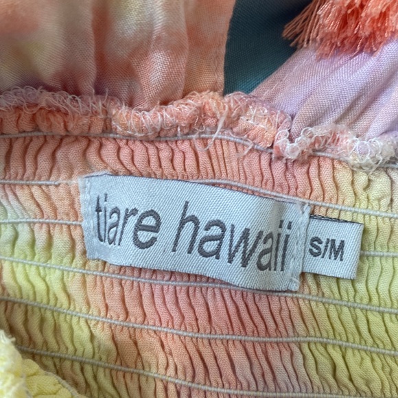 Tiare Hawaii Dahlia Maxi Tie Dye Dress size Small Medium - Picture 7 of 17